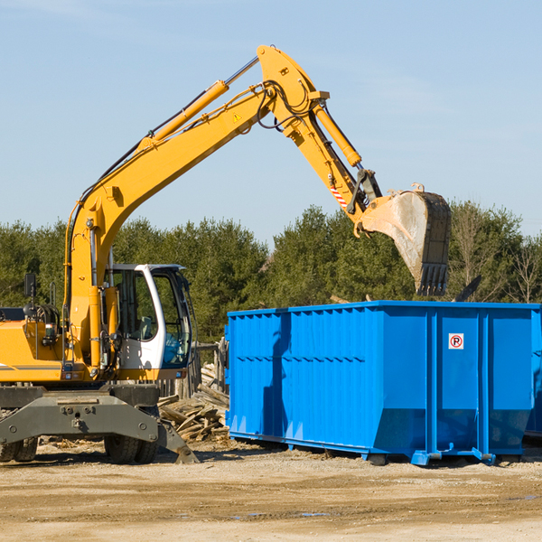 what are the rental fees for a residential dumpster in Eastvale